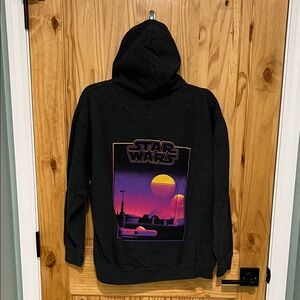 Star Wars Charcoal Hoodie with Rebel Emblem